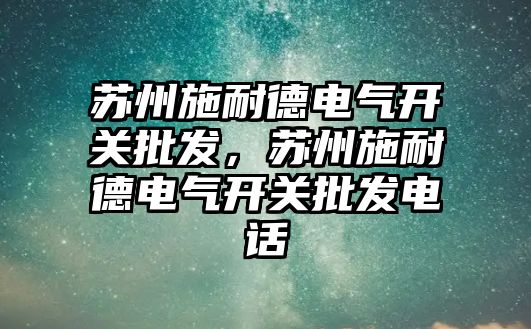 蘇州施耐德電氣開關批發，蘇州施耐德電氣開關批發電話