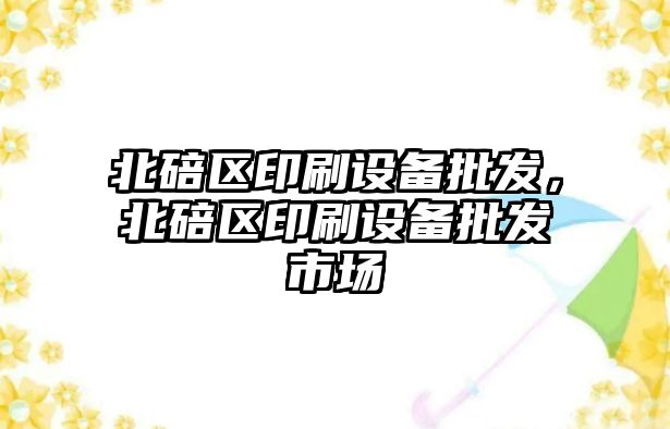 北碚區印刷設備批發，北碚區印刷設備批發市場