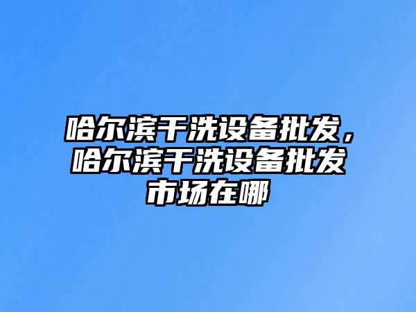 哈爾濱干洗設備批發，哈爾濱干洗設備批發市場在哪