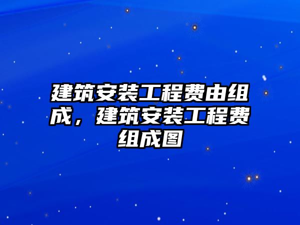 建筑安裝工程費由組成，建筑安裝工程費組成圖