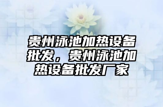 貴州泳池加熱設備批發，貴州泳池加熱設備批發廠家