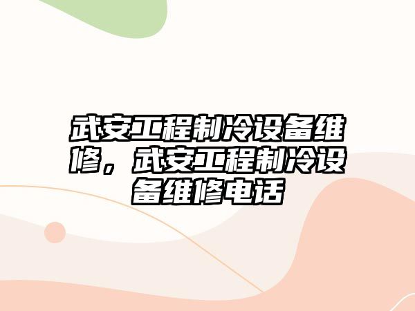 武安工程制冷設備維修，武安工程制冷設備維修電話