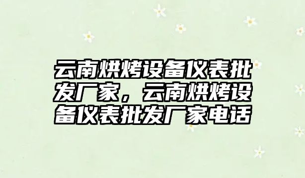 云南烘烤設備儀表批發廠家，云南烘烤設備儀表批發廠家電話