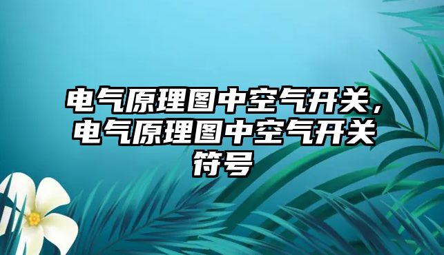 電氣原理圖中空氣開關，電氣原理圖中空氣開關符號