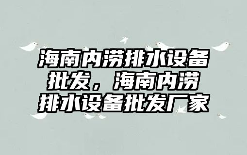 海南內澇排水設備批發，海南內澇排水設備批發廠家