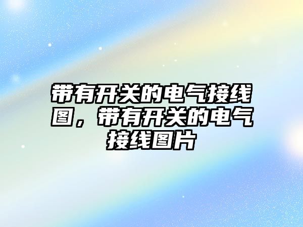 帶有開關的電氣接線圖，帶有開關的電氣接線圖片