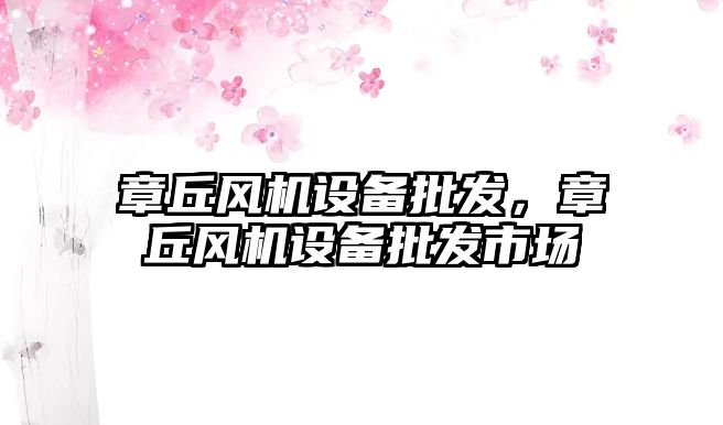 章丘風機設備批發，章丘風機設備批發市場