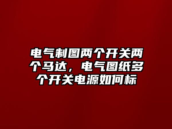 電氣制圖兩個開關兩個馬達，電氣圖紙多個開關電源如何標