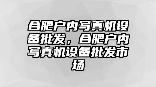 合肥戶內寫真機設備批發，合肥戶內寫真機設備批發市場