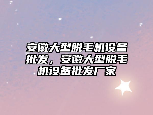 安徽大型脫毛機設備批發，安徽大型脫毛機設備批發廠家