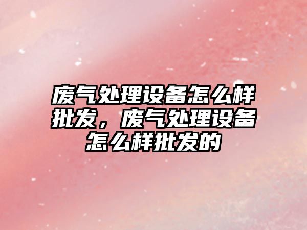 廢氣處理設備怎么樣批發，廢氣處理設備怎么樣批發的