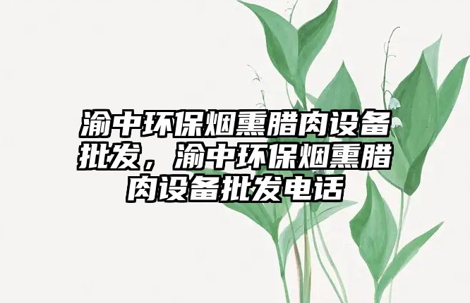 渝中環保煙熏臘肉設備批發，渝中環保煙熏臘肉設備批發電話