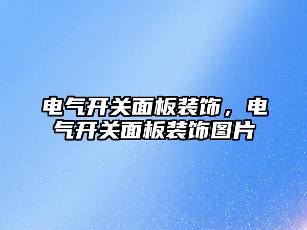 電氣開關面板裝飾，電氣開關面板裝飾圖片