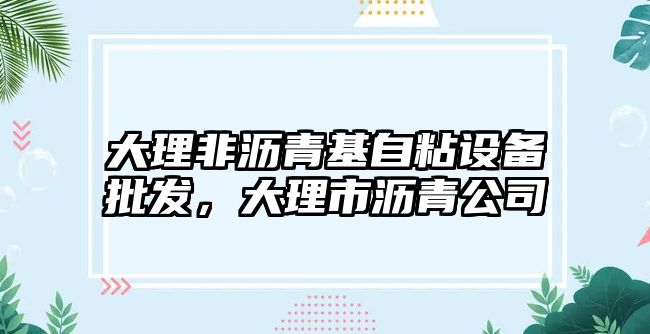 大理非瀝青基自粘設備批發，大理市瀝青公司