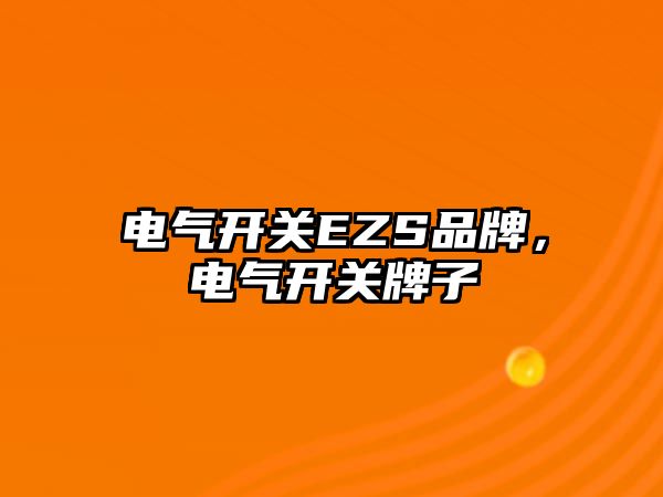 電氣開關EZS品牌，電氣開關牌子