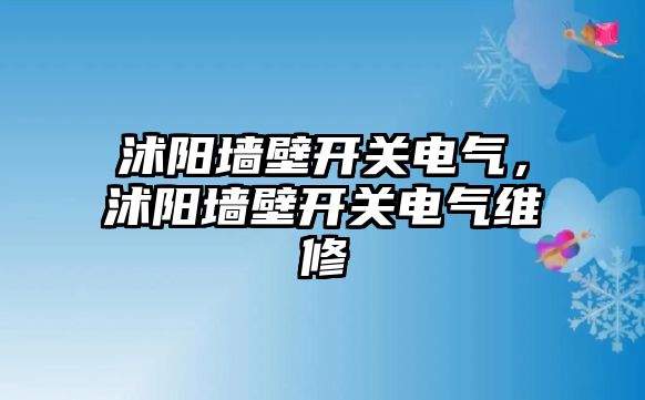 沭陽墻壁開關電氣，沭陽墻壁開關電氣維修