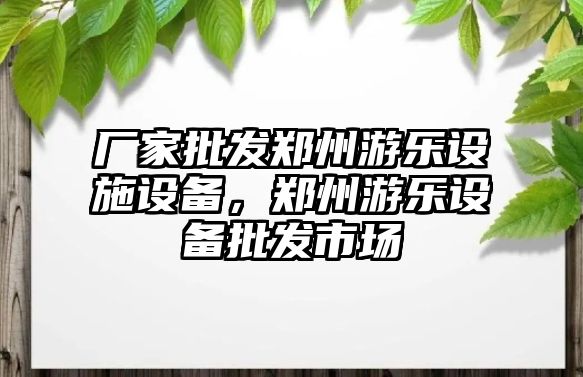 廠家批發鄭州游樂設施設備，鄭州游樂設備批發市場