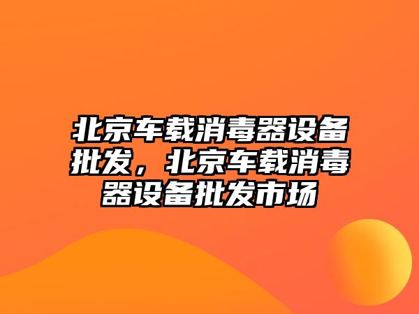 北京車載消毒器設備批發，北京車載消毒器設備批發市場